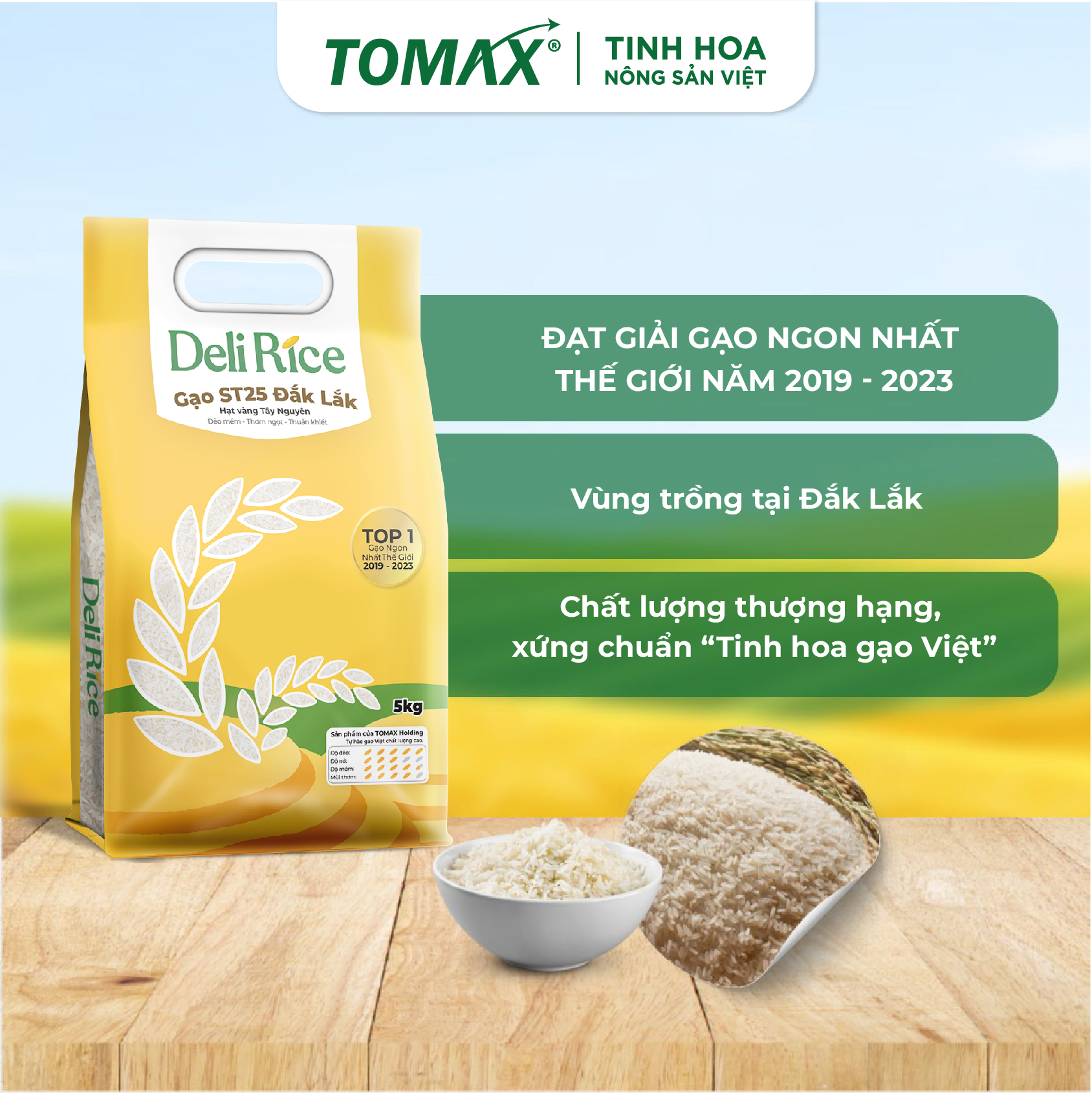 Gạo ST25 Dak Lak Canh Tác Hướng Hữu Cơ (Túi 5kg) 3 Gạo ST25 Dak Lak Canh Tác Hướng Hữu Cơ (Túi 5kg) - Ảnh 3