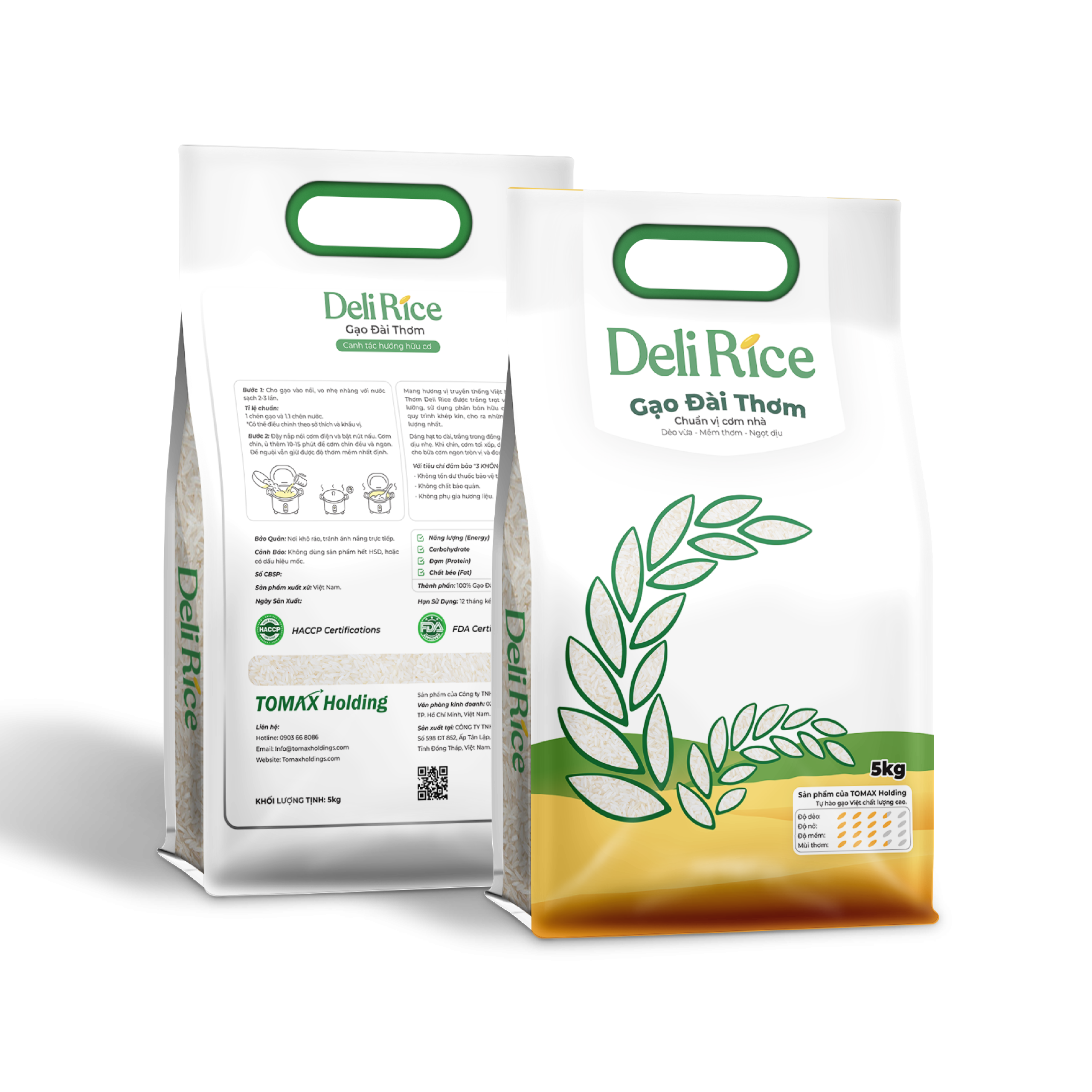 Gạo Đài Thơm 8, Tơi Xốp, Dẻo Cơm - Túi 5kg - Ảnh 3