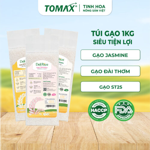 Combo 3 túi Gạo Mix (ST25, Jasmine, Đài Thơm) túi 1kg