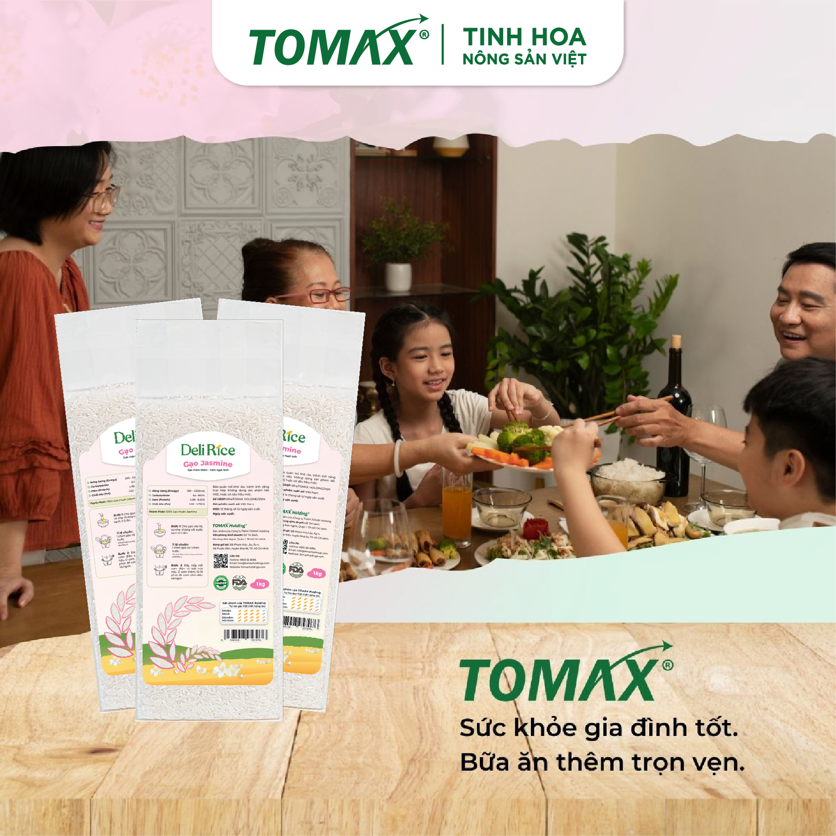 Combo 3 túi Gạo Deli Rice Jasmine thơm dẻo mềm 1kg 2 Combo 3 túi Gạo Deli Rice Jasmine thơm dẻo mềm 1kg - Ảnh 2