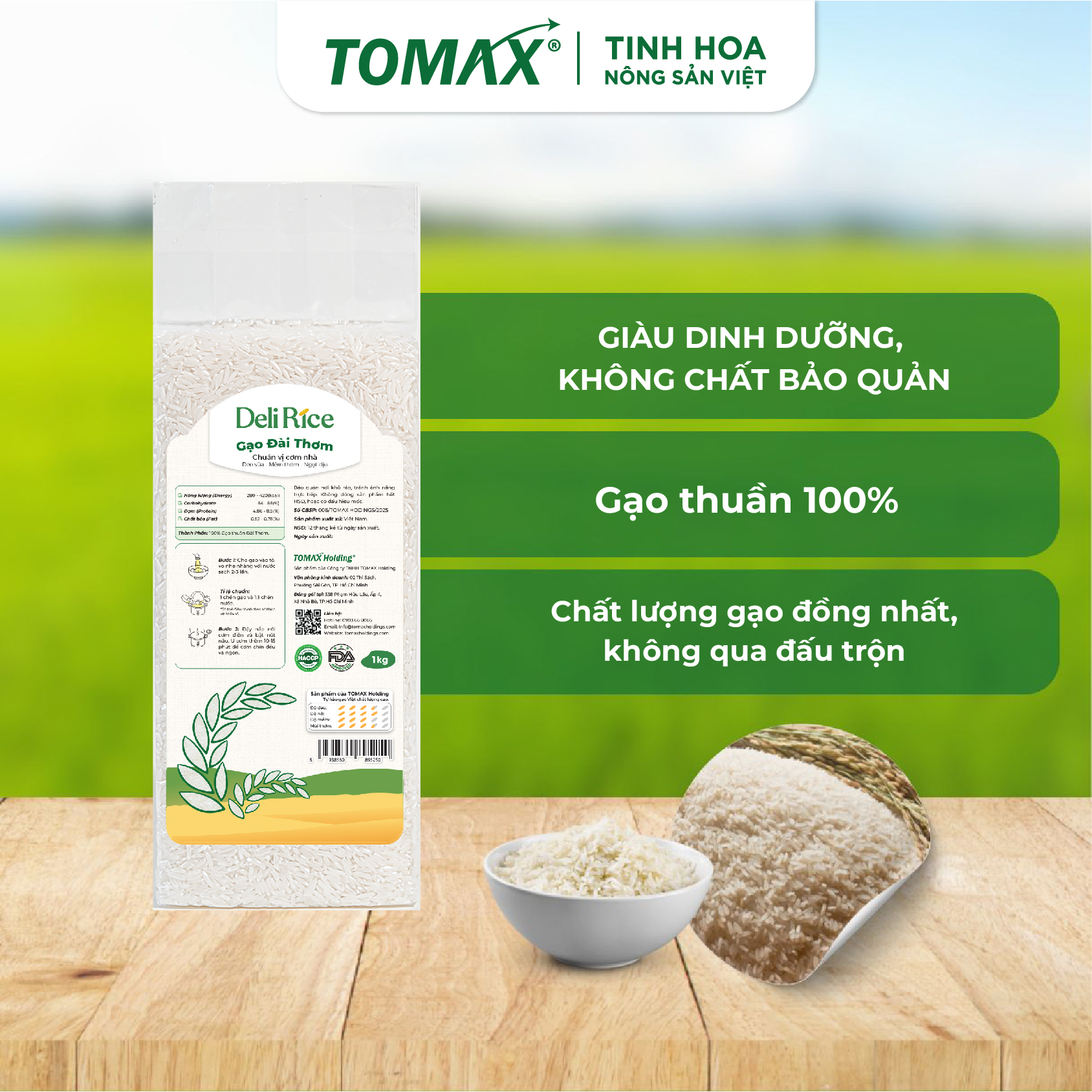 Gạo Đài Thơm 8 Tơi Xốp, Dẻo Cơm - Túi Chân Không 1kg 3 Gạo Đài Thơm 8 Tơi Xốp, Dẻo Cơm - Túi Chân Không 1kg - Ảnh 3