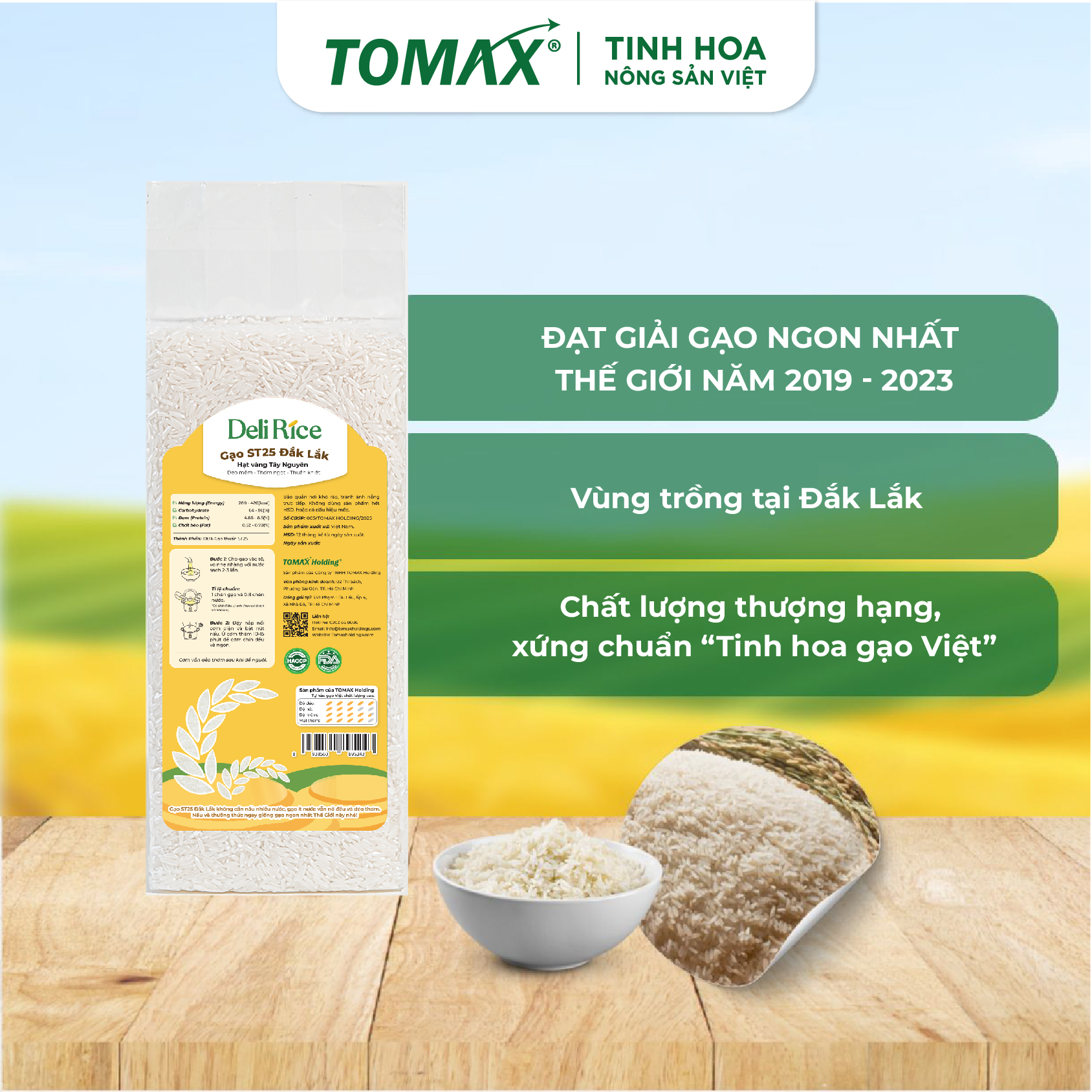 Combo 2 Túi Gạo ST25 Dak Lak Deli Rice (Túi 1kg) 3 Combo 2 Túi Gạo ST25 Dak Lak Deli Rice (Túi 1kg) - Ảnh 3