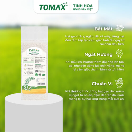 Gạo Đài Thơm 8 Tơi Xốp, Dẻo Cơm - Túi Chân Không 1kg 10 0 29 2