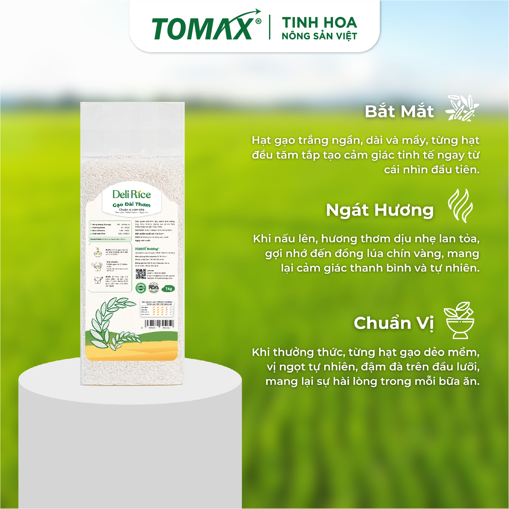 Gạo Đài Thơm 8 Tơi Xốp, Dẻo Cơm - Túi Chân Không 1kg 5 Gạo Đài Thơm 8 Tơi Xốp, Dẻo Cơm - Túi Chân Không 1kg - Ảnh 5