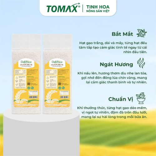 Combo 2 Túi Gạo ST25 Dak Lak Deli Rice (Túi 1kg) 10 0 29