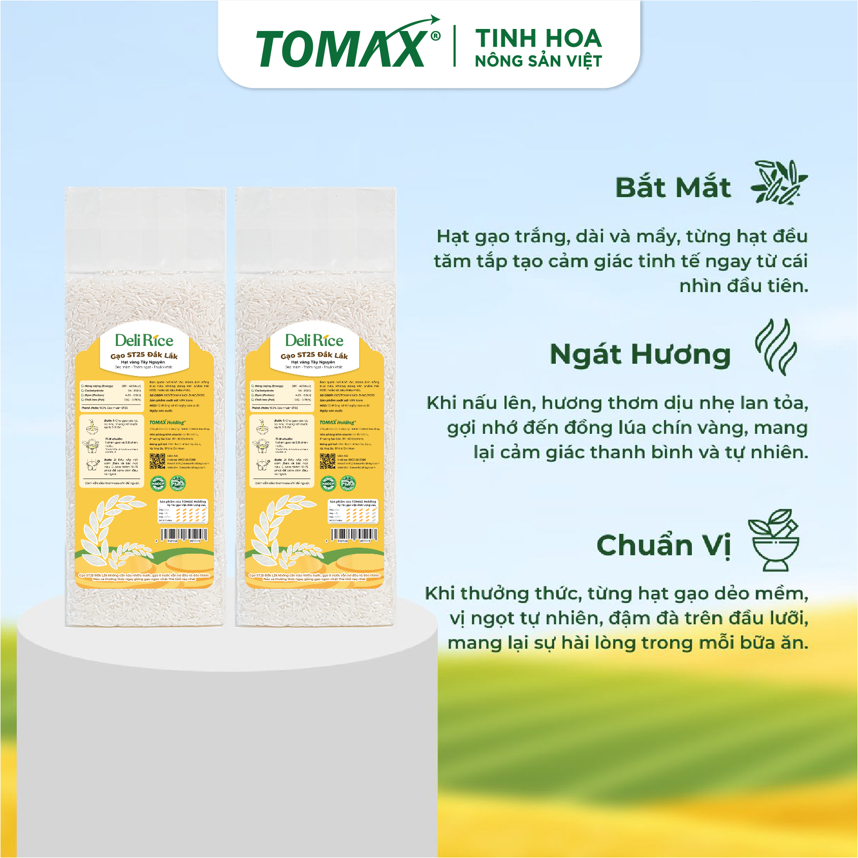 Combo 2 Túi Gạo ST25 Dak Lak Deli Rice (Túi 1kg) 5 Combo 2 Túi Gạo ST25 Dak Lak Deli Rice (Túi 1kg) - Ảnh 5