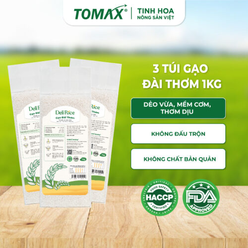 Combo 3 túi Gạo Deli Rice Đài Thơm 1kg