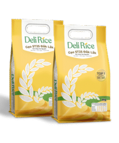 Combo 2 túi Gạo Deli Rice Đặc Sản Gạo Sóc Trăng ST25 5kg
