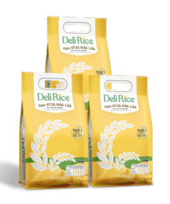 Combo 3 túi Gạo Deli Rice Đặc Sản Gạo Sóc Trăng ST25 5kg