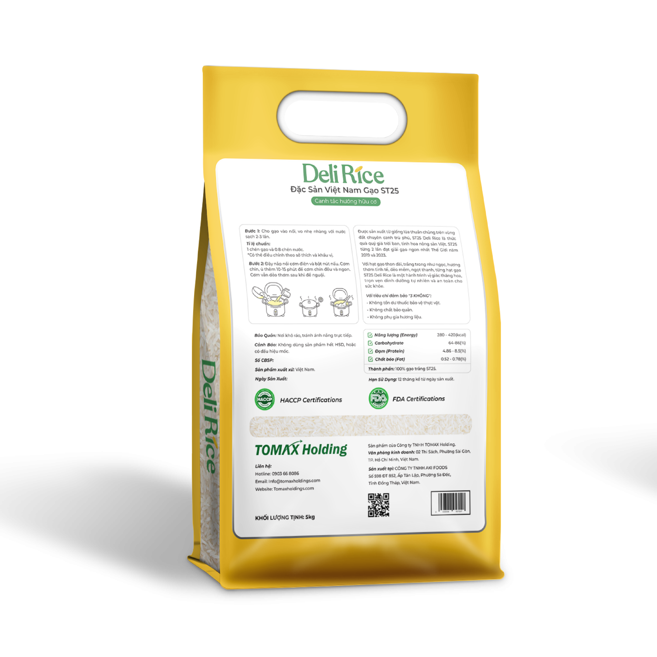 Gạo ST25 Canh Tác Hướng Hữu Cơ - Túi 5kg - Ảnh 2