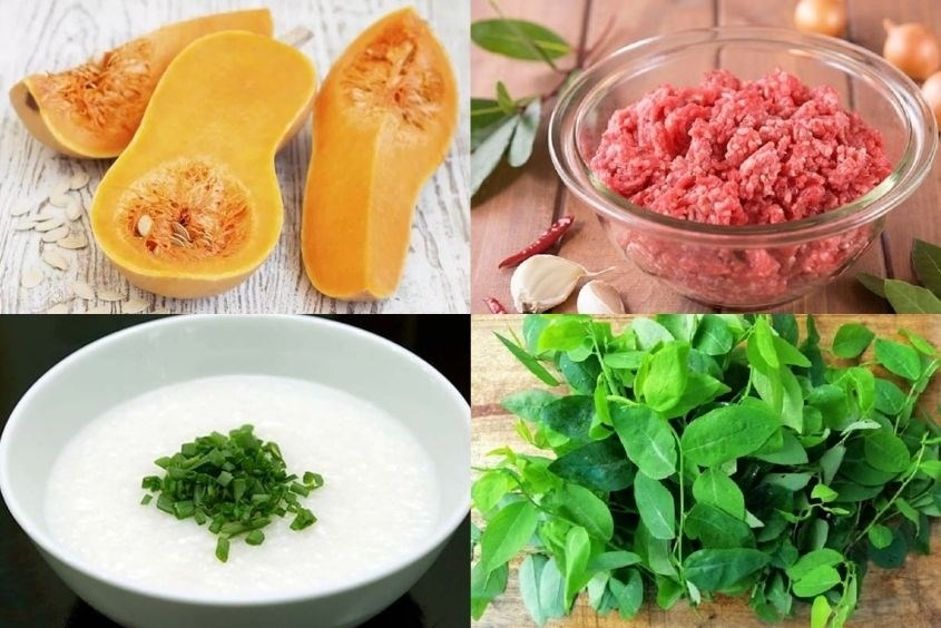 Cháo thịt heo cho bé