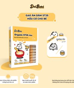 Gạo Ăn Dặm ST25 Hữu Cơ Deli Bebé
