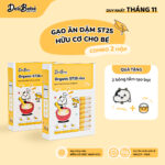 Combo 2 Hộp Gạo Ăn Dặm ST25 Hữu Cơ Deli Bebé