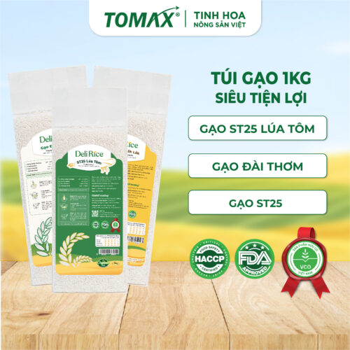 Combo 3 túi Gạo Mix (Lúa Tôm, ST25, Đài Thơm)